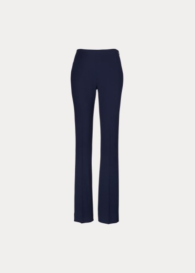 Pantalones Ralph Lauren Mujer Azul Marino - Alandra Stretch Wool - CFSJO6784